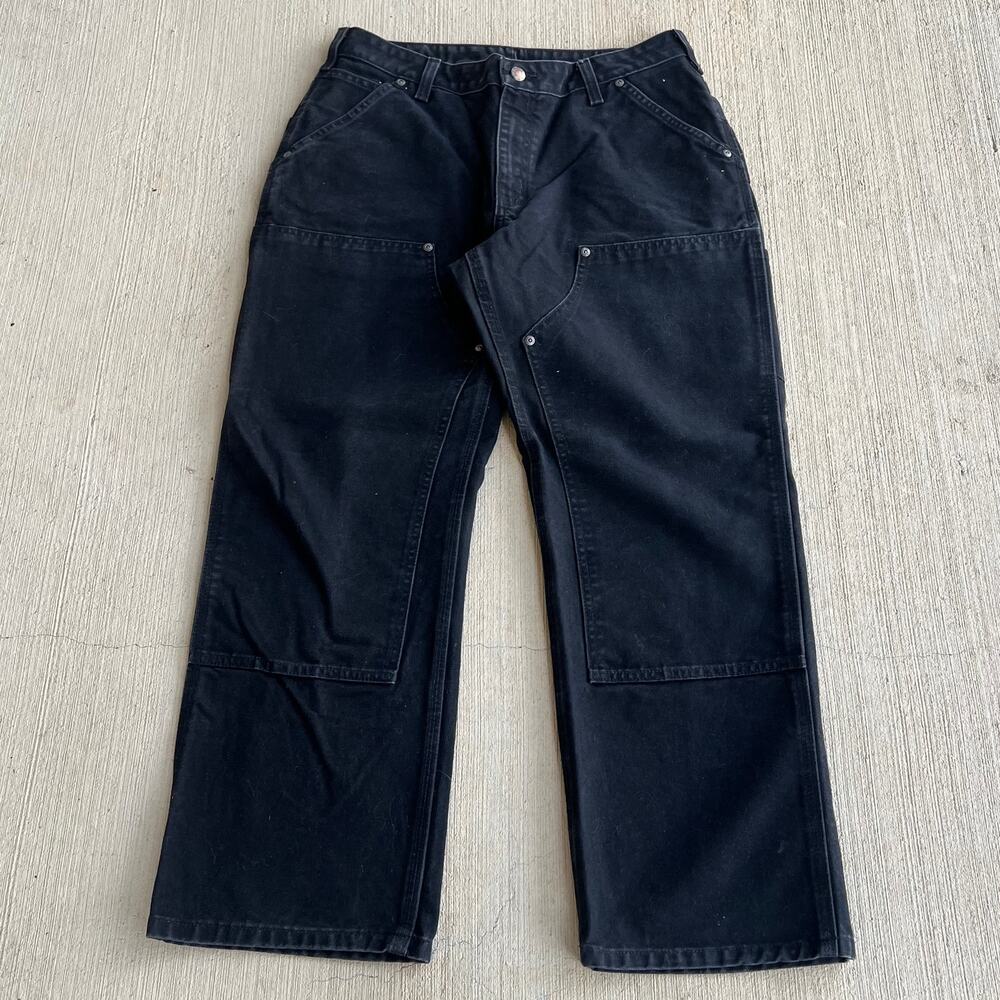 Carhartt WOMENS WB136 BLK black double knee work wear carpenter pants